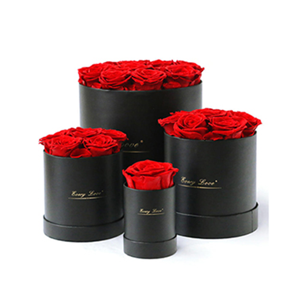 Black Flower Bucket Gift Box